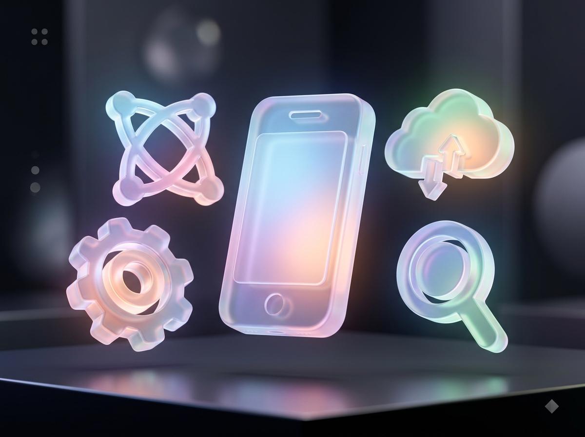 تصميمات Glassmorphism الفاخرة